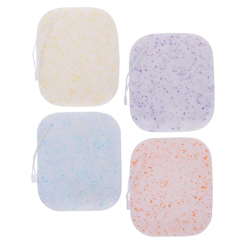 VALICLUD 4 Stück Gesichtsreinigungsschwämme Farben Peeling Make up entferner Wiederverwendbare Tragbare Weiche Reinigungsschwämme für Frauen und Mädchen für Reisen und Tägliche Anwendung von VALICLUD