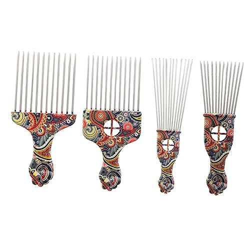 VALICLUD 4 Stück Haarkämme für Lockiges Haar Antistatisch Zähne für Männer und für Verschiedene Anlässe Wie Partys und Geburtstage von VALICLUD