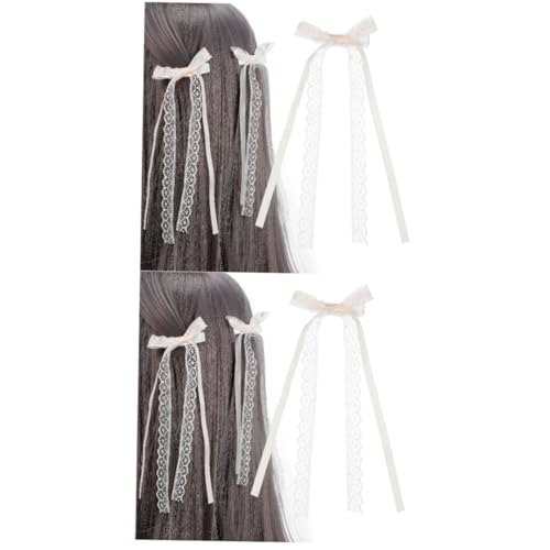 VALICLUD 4 Stück Haarnadel aus Spitze haar Haarclips mit Schleife Haarspangen Mädchenschleifen für Haare Spitzenschleife Haarschleife Schleifenclip aus Spitze Schleifen für Mädchen VALICLUD 4 Stück Haarnadel aus Spitze haar Haarclips mit Schleife Haarspangen Mädchenschleifen für Haare Spitzenschleife Haarschleife Schleifenclip aus Spitze Schleifen für Mädchen von VALICLUD
