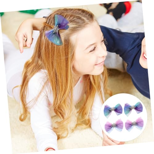 VALICLUD 4stücke Schneeflocke Weihnachten Haarnadel Bogen-knoten Barrettes Für Mädchen Party Hochzeit Geburtstag Fotografie Mit Schleifen-design von VALICLUD