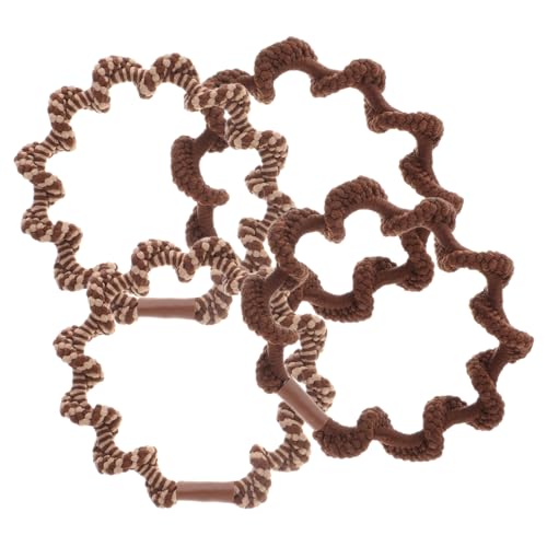 VALICLUD 4stücke Elastische Haarbänder Für Mädchen Haargummis Boho-ohrgummis Gedrehte Haarseile Pferdeschwanzhalter Haargummi-armbänder Elastische Haar-accessoires von VALICLUD