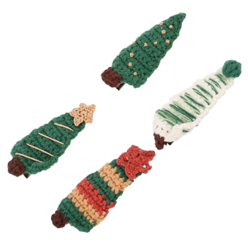 VALICLUD 4stücke Teiliges Weihnachts-haarclips Rot Und Grün Niedliche -haarspangen Für Mädchen Und Kleinkinder Weihnachts-haaraccessoires Für Festliche Anlässe Und Partys von VALICLUD