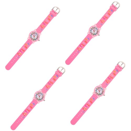 VALICLUD 4stücke Junge Mädchen Cartoon Armbanduhr wasserdichte Uhr Für Mädchen Leichtes Design Stylische Uhr Zur Zeitwahrnehmung Perfektes Für Kindergeburtstag Und Besondere Anlässe von VALICLUD