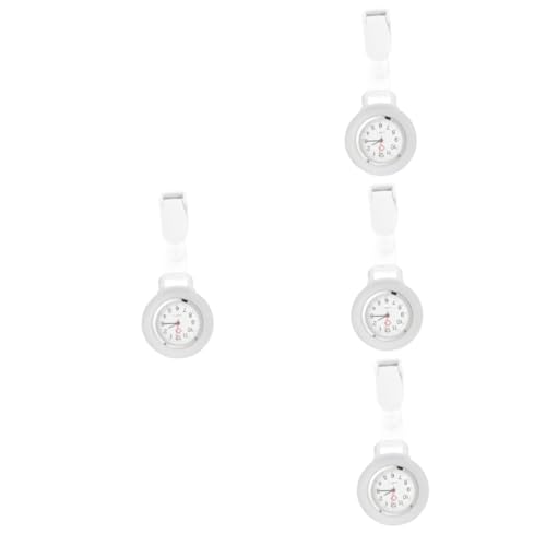 VALICLUD 4stücke Portable Watch Clip Uhr Mit Silikonhülle Multifunktionale Krankenpflegeuhr Für Ärzte Und Pflegekräfte Für Schule Und Prüfungen Langlebig Und Praktisch von VALICLUD