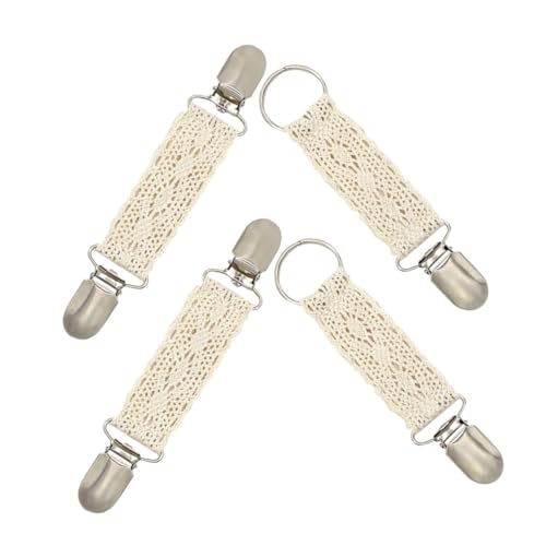 VALICLUD 4 Stück Multifunktionale Hut Strickjacken clips Vintage Spitzen design Tragbar für Reise und Alltag Sicherer Halt für Mützen Schals und Taschen Praktische Damen accessoires von VALICLUD