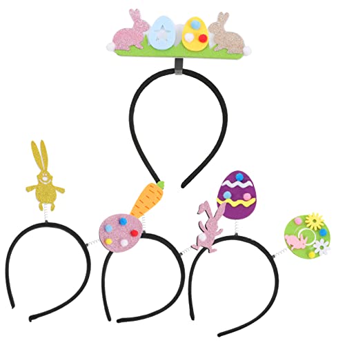 VALICLUD 4 Stück Ostergläser Gastgeschenke Für Ostern Osterparty Versorgung Kompaktes Kostüm-haarband Hase Gastgeschenke Dinosaurier-ostereier Frohe Ostern-banner Osterspielzeug Plastik von VALICLUD