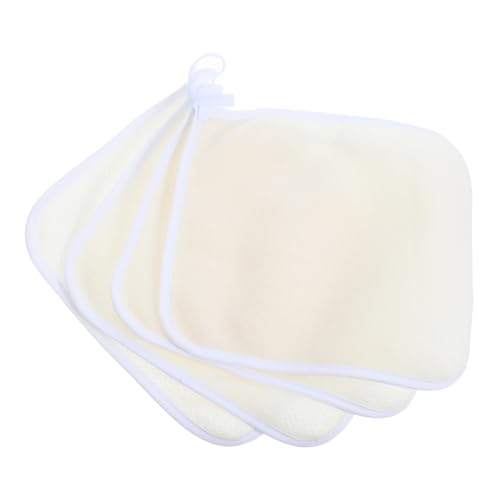 VALICLUD 4stücke Peeling-waschlappen Für Körper Und Gesicht Doppelseitiges Duschschrubber-handtuch Sanft Gewebtes Badetuch Für Männer Und Frauen Beige von VALICLUD
