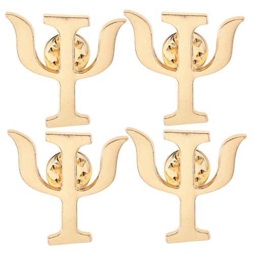 VALICLUD 4 Stück Psychologen Anstecknadeln Broschen mit Griechischem Symbol Reverspins für Anzug und Schal Psychologische Gesundheits Symbolbrosche für Berufstätige von VALICLUD