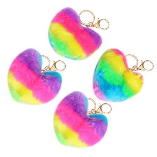 VALICLUD Plüschpelz-schlüsselanhänger Regenbogen-Herz- Schlüsseldekor Für Jungen Und Mädchen Erwachsene Auto-Taschen-zubehör VALICLUD Plüschpelz-schlüsselanhänger Regenbogen-Herz- Schlüsseldekor Für Jungen Und Mädchen Erwachsene Auto-Taschen-zubehör von VALICLUD