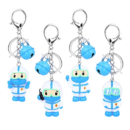 VALICLUD Schlüsselanhänger-Set Für Mitarbeiter Im Gesundheitswesen 4-teilig Praktische Deko-schlüsselanhänger Mit Puppendesign von VALICLUD