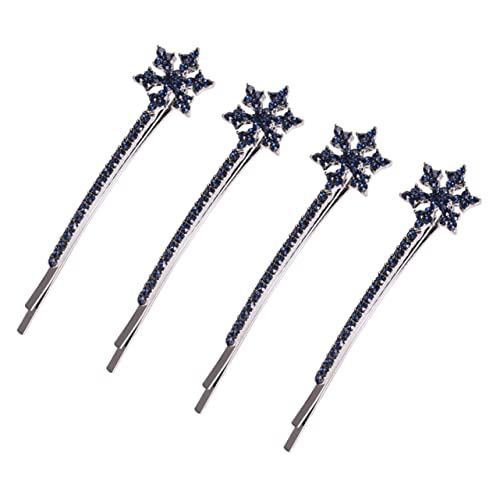 VALICLUD 4 Stück Schneeflocken Haarspangen Haarklammern für Hochzeiten Weihnachten und Festliche Anlässe Stabil und Langlebig Perfektes Accessoire für und Mädchen von VALICLUD