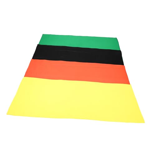 VALICLUD Schwarzes Einfarbiges Stirnband für Damen Turban-wickel 4er-pack Atmungsaktive Haartücher Turban-kopftücher Zum Stylen von VALICLUD