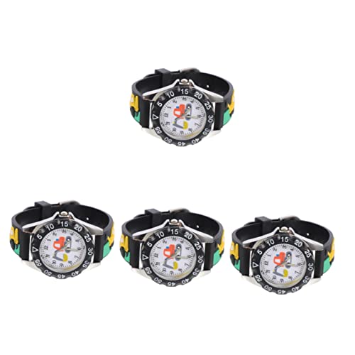 VALICLUD 4 Stück Silikonuhr für Kinder zarte Mädchenuhr Studenten schauen zu Digitaluhr Kinderuhr Kinderuhren für Mädchen Kleiner Junge Anschauen Bagger Kleinkind Quarzelektronik von VALICLUD