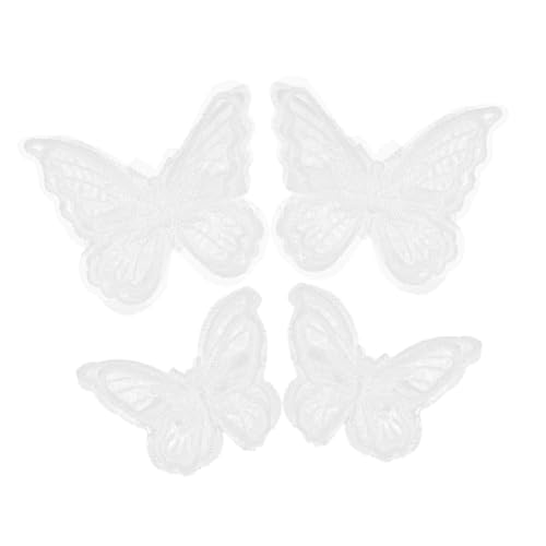 VALICLUD 4stücke Schmetterling Haarklammern Spitze Haaraccessoires Für Damen Vielseitige Haarspangen Für Stilvolles Haarschmuck von VALICLUD