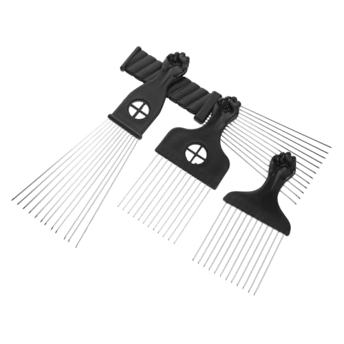 VALICLUD 4 Stück Teiliges Afro aus Lifting Comb für Männer Professioneller Haarkamm für Styling und Haartrennung für Lockiges Haar und Friseurbedarf von VALICLUD