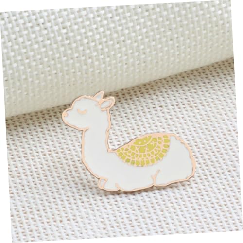 VALICLUD 4 Stück Teiliges Alpaka broschen Kreative Tier anstecknadeln für Damen Dekorative Broschen für Kleidung Taschen Schals Modische Accessoires Geschenk für Alpaka liebhaber von VALICLUD