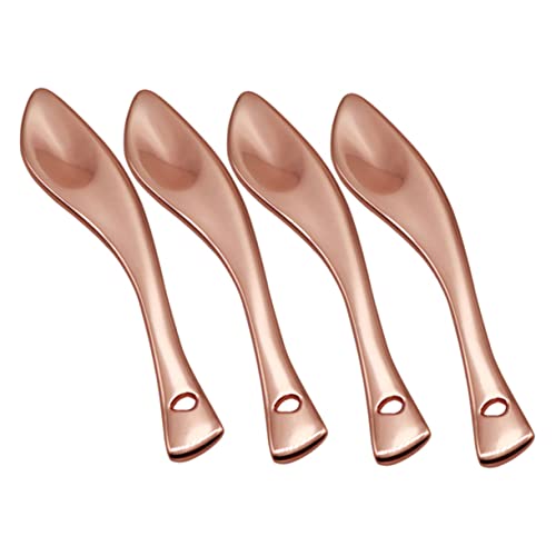VALICLUD 4 Stück Teiliges Gesichtscreme Löffel aus Metall Praktische Kosmetikspatel für Cremes Augencreme und Lotionen für Verschiedene Flaschengrößen von VALICLUD