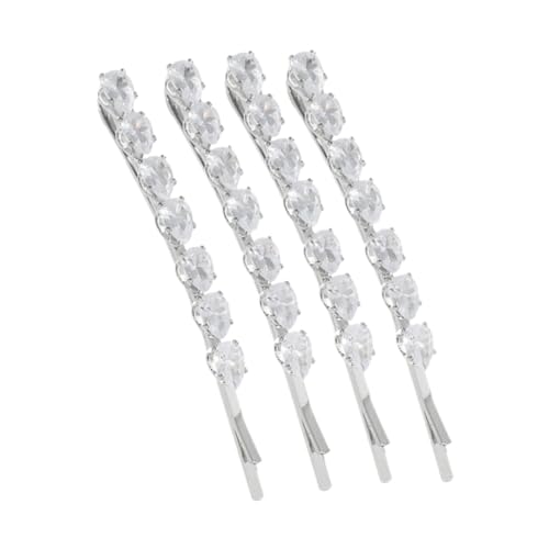 VALICLUD 4 Stück Teiliges Glitzernde Haarspangen mit Strass Metall Haarklammern für Frauen Haaraccessoires für Alltag Hochzeit Party als von VALICLUD