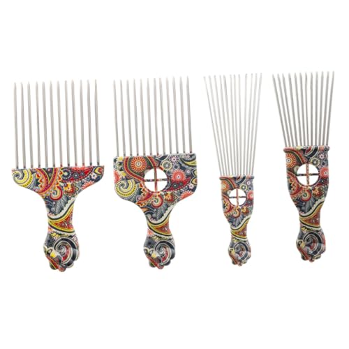 VALICLUD 4 Stück Teiliges Grobzinkiger Wide Teeth Comb für Lockiges Haar Sanfter Detangling Kamm für Haarstyling Komfortabel und Kopfschonend für Männer und Tägliche von VALICLUD