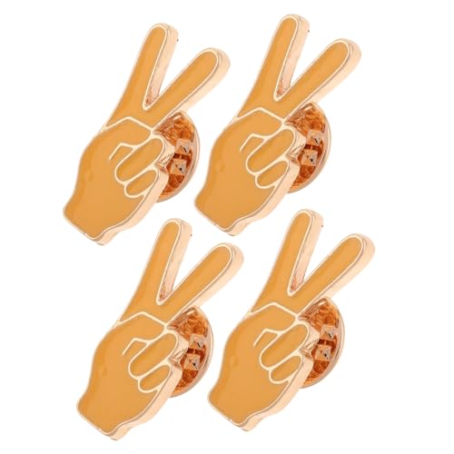 VALICLUD 4 Stück Teiliges Handgeste Broschen für Kreative Kleidung Einzigartige Modeabzeichen für Pullover Vielseitige Broschen mit Künstlerischem Design Robustem von VALICLUD