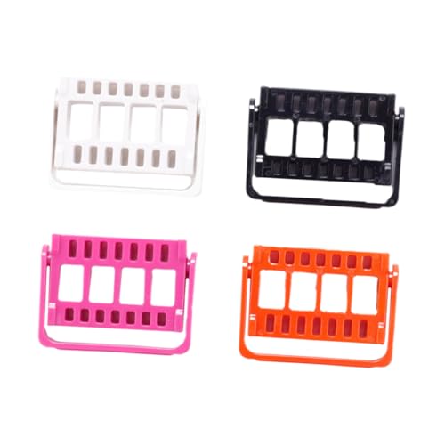 VALICLUD 4 Stück Teiliges Nagelfräser Aufbewahrungsset mit Löchern Bohrerhalter Kompakter Nagelbohrer Organizer für Heimgebrauch Nagelkunst und DIY Praktische Aufbewahrungsbox von VALICLUD