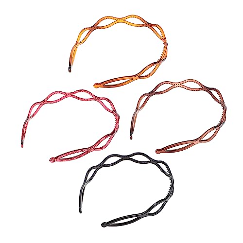 VALICLUD 4 Stück Teiliges Netz Stirnband aus Hochwertigem Oxford Langlebiges Haarschmuck Accessoire für Damen und Mädchen Atmungsaktiv und Bequem Geeignet zum Fixieren und Dekorieren der von VALICLUD
