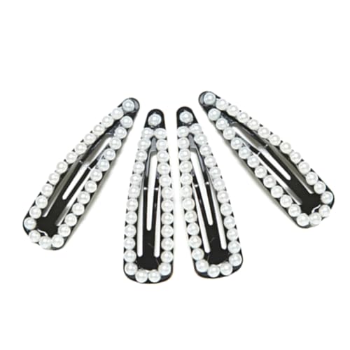 VALICLUD 4 Stück Teiliges Perlen Haarspangen mit Starkem Halt Rutschfesten Clips Glänzendem Perlenfinish Geeignet für Frauen und Besondere Anlässe Wie Hochzeiten und Alltag von VALICLUD