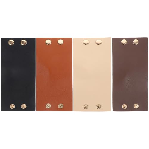 VALICLUD 4 Stück Teiliges Pu leder Haarband Wiederverwendbare Weiche Ponytail Halter für Damen Elastische Farblich Abgestimmte Haarschmuck Ringe in Schwarz Camel Braun und Kaffee VALICLUD 4 Stück Teiliges Pu leder Haarband Wiederverwendbare Weiche Ponytail Halter für Damen Elastische Farblich Abgestimmte Haarschmuck Ringe in Schwarz Camel Braun und Kaffee von VALICLUD