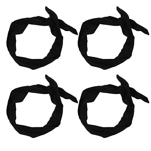 VALICLUD 4 Stück Teiliges Set Verstellbare Haarschleifen Stirnbänder Vintage Turban Haarband für Sport und Spa Hautfreundlich und Rutschfest Vielseitig Verwendbar als Haarband oder Schal von VALICLUD