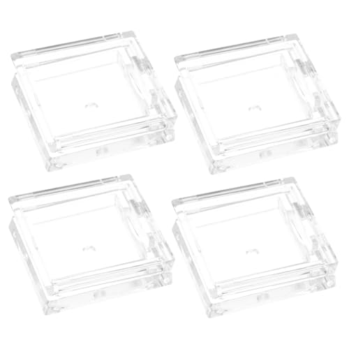 VALICLUD 4 Stück Transparente Quadratische Leere Lidschattenpans Wiederverwendbare Kosmetikbehälter für Lidschatten Lippenbalsam zum DIY und Reisen von VALICLUD