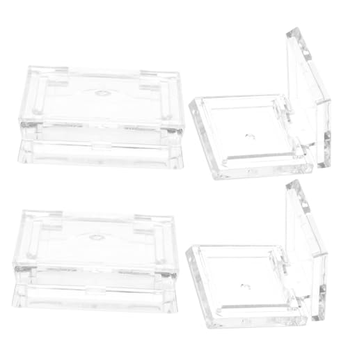 VALICLUD 4 Stück Transparente Quadratische Lidschattenpfannen Leer Nachfüllbare Make up Palette Kompakte Kosmetikbehälter für Lidschatten Lippenstift DIY Tragbar und Langlebig von VALICLUD