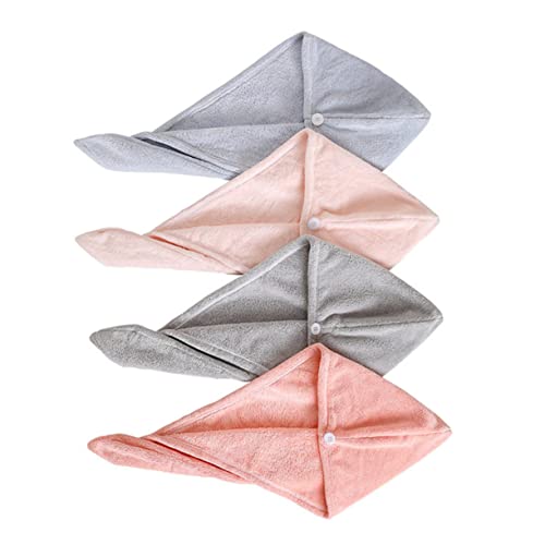 VALICLUD 4 Stück Trockenhaube Für Haare Haartrocknungstücher Haartrocknungshaube Schnelltrocknungshaube Trockenhaube Für Haare Damen Handtuch Für Lockiges Haar Handtuch Zum von VALICLUD