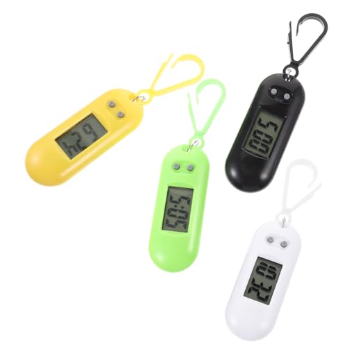 VALICLUD 4 Stück Untersuchungsuhren Kette hängende Uhr Digitaluhr Mann beobachten automatisch led Armbanduhr Watch Handlich Rucksackuhr kinderuhr Ansteckuhr elektronische Uhren von VALICLUD