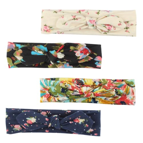 VALICLUD 4 Stück Verstellbare Haargummis mit Hasenohren Stylische Kopfband Haaraccessoires für Damen und Gemischte Farben von VALICLUD