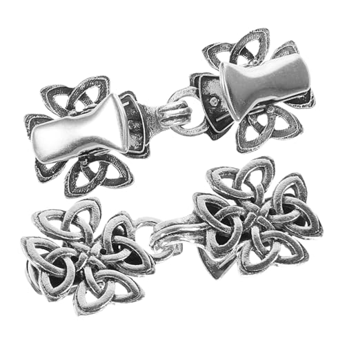 VALICLUD 4 Stück Vintage Cardigan Clips Teiliges Hohlblumen Design Pullover Verschlussclips für Damen Strickjacke und Bluse Vielseitige Jackenspange mit Retro für Alltag und Party von VALICLUD