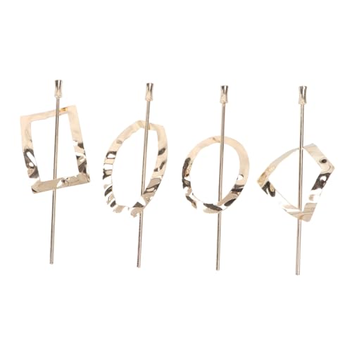 VALICLUD 4 Stück Vintage Haarschmuck für Damen Teiliges aus Goldfarbenen Haarnadeln im Eleganten Design für Partys Fotografie und Tägliches Styling von VALICLUD