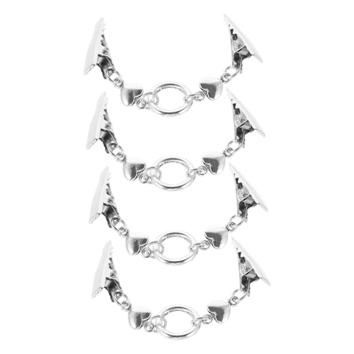 VALICLUD 4 Stück Vintage-pullover-clip Kleiderverschluss Cardigan Clip Cardigan-clip-schmuck Cinch-clips Für Damenbekleidung Hemdkragen-clip Verschlüsse Für Bekleidung Silber Zinklegierung von VALICLUD