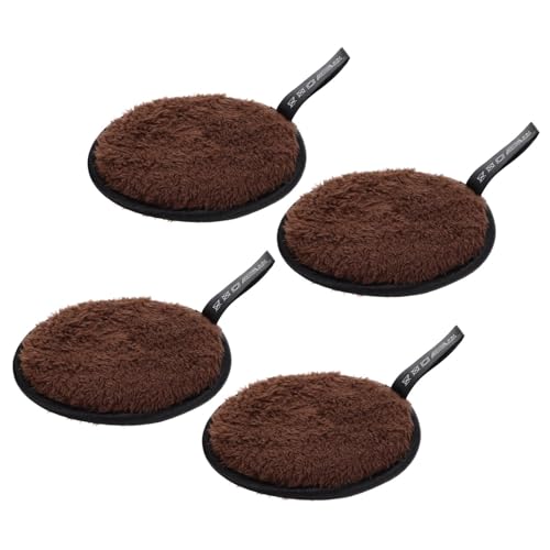 VALICLUD 4stücke Puderquaste Puderschwamm Make-up-puderquaste Gesichtsreinigungspad Entfernerquaste Für Make-up Entferner Mit Flauschigem Material Überzogen Waschbar Wiederverwendbar von VALICLUD