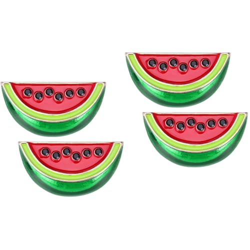 VALICLUD 2 StüCk Wassermelonen-Brosche, Kreative Cartoon-Anstecknadel FüR Damen, Sicher Und ZuverläSsig, Perfekt FüR Kleidung Und Schals, 3.5x1.8x2.0 Cm von VALICLUD