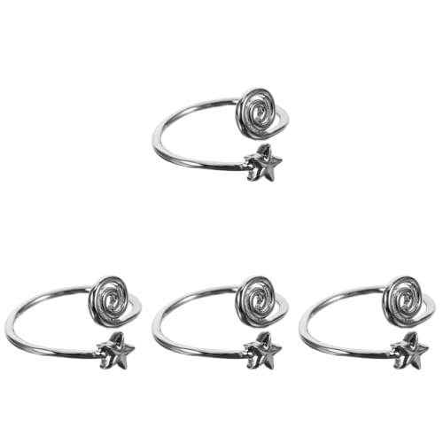 VALICLUD 4 Stück Wirbeldraht-Zehenring kleiner Finger Schmuck lose Band tischläufer weihnachten rolf zuckowski weihnachten Zehenringe für Frauen Zehenring aus Metall für Damen Kupfer Silver VALICLUD 4 Stück Wirbeldraht-Zehenring kleiner Finger Schmuck lose Band tischläufer weihnachten rolf zuckowski weihnachten Zehenringe für Frauen Zehenring aus Metall für Damen Kupfer Silver von VALICLUD