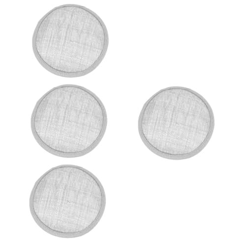 VALICLUD 4 Stück runder Huthalter aus Leinen baskenmütze DIY runde basis praktische Basis kleiderstangenhalter kleiderstange kleiderständer Frauen Hut verschleißfester Hutboden Hutbasis von VALICLUD