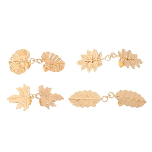 VALICLUD 4 Stück schmucknadeln für strickjacken Cardigan Clip metall strickjacke clip vintage strickjacke sweater Golden von VALICLUD