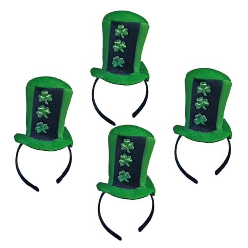 VALICLUD 4stücke Shamrock Haarband Mit Grünen Glitzer-haaraccessoires Für Patrick Day Karneval Und Festlichkeiten Wiederverwendbare Und Harmlose Party-dekoration von VALICLUD