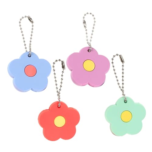 VALICLUD 4stücke Schlüsselabdeckungen Flexiblem PVC Mit Blumenmotiv Bunte Schlüsselmarkierer Für Einfache Identifizierung Von Haustürschlüsseln Kreative Und Dekorative von VALICLUD