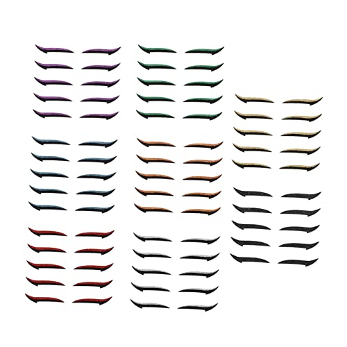 VALICLUD 40 Paare Selbstklebende Eyeliner Aufkleber Wiederverwendbare Doppellid Tape für Mädels Farben für Partys Cosplay Halloween und Fotografie Leicht und Tragbar von VALICLUD