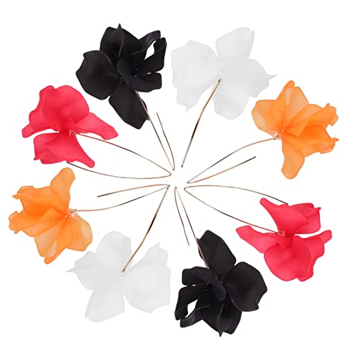 VALICLUD Blumenohrringe Damen 4 Hängende Blumen Ohrringe Hautfreundlichem für Strandpartys Vielseitig Einsetzbar von VALICLUD