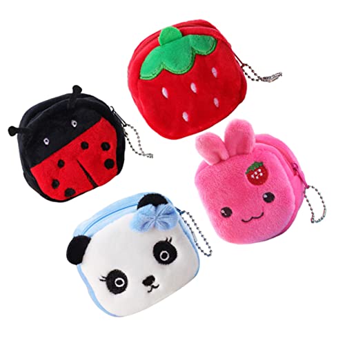 VALICLUD 4er Set Cartoon Geldbörse Für Kreative ünztasche Form Von Erdbeere Hase Marienkäfer Und Panda Multifunktionale Geldbörse Für ädchen Und Jungen VALICLUD 4er Set Cartoon Geldbörse Für Kreative ünztasche Form Von Erdbeere Hase Marienkäfer Und Panda Multifunktionale Geldbörse Für ädchen Und Jungen von VALICLUD
