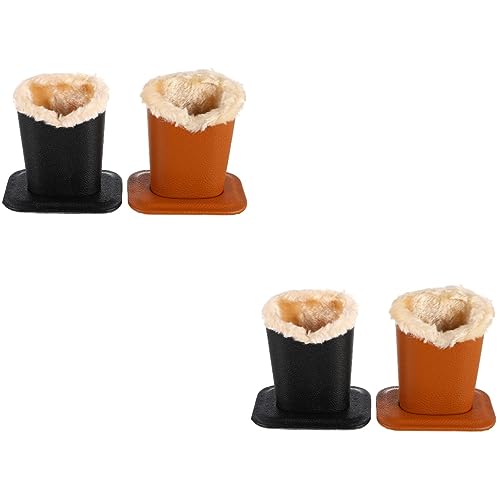 VALICLUD 4stücke Brillenständer Mit Lychee-muster Gelb Und Schwarz Stylischer Brillenhalter Für Desktop-dekoration Und Myopie-brillen von VALICLUD