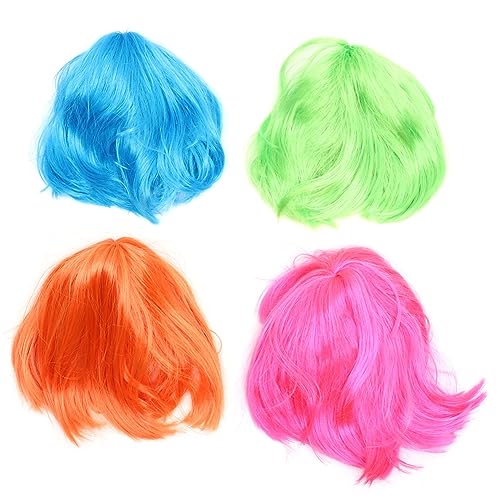 VALICLUD 4stücke Bunte Cosplay Perücken Stilvolle Haarteile Für Partys Und Halloween Headdresses Und Einfach Zu Tragen Und Anpassbar VALICLUD 4stücke Bunte Cosplay Perücken Stilvolle Haarteile Für Partys Und Halloween Headdresses Und Einfach Zu Tragen Und Anpassbar von VALICLUD