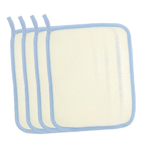 VALICLUD 4stücke Doppelseitige Peeling-waschlappen Körperwaschlappen Schrubber Luffa-handtuch Sanft Und Polierend Seifenschaumnetz Für Gesichts Und Körperreinigung von VALICLUD